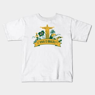 Viva O Brazil - Independence Day Kids T-Shirt